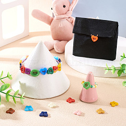 80 шт. фарфоровые пуговицы с 2 отверстиями PORC-PJ0001-02D