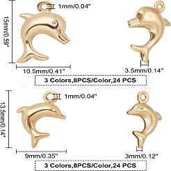 48шт 6 цвета латунные подвески&nbsp;KK-FH0001-93