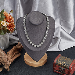 1 шт. сердце из цинкового сплава со стразами&nbsp;NJEW-SP0001-06P