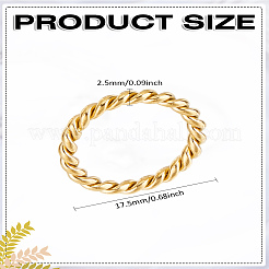 1 шт. перстни из нержавеющей стали для женщин и мужчин&nbsp;RJEW-LP0002-34