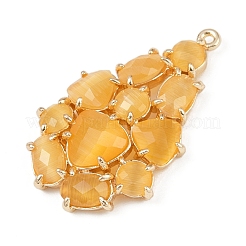 Подвески из латунной кошки&nbsp;KK-R224-16B-G