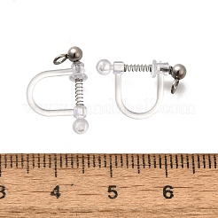 201 закрепка для сережек-клипс из нержавеющей стали&nbsp;STAS-F311-15P