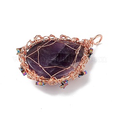 Природный аметист большие кулоны&nbsp;G-L524-09RG-05