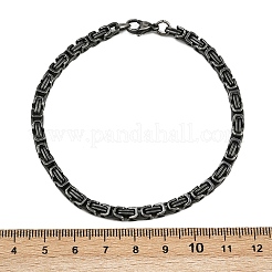 Браслеты-цепочки из нержавеющей стали 304 для женщин и мужчин&nbsp;BJEW-Z143-31AS