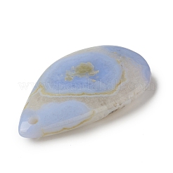 Натуральный голубой агат шнурка подвески&nbsp;G-C054-04