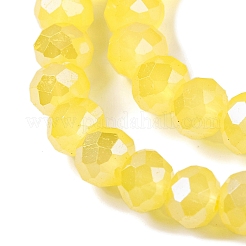 Запекание гальванических нитей стеклянных бусин&nbsp;DGLA-A039-J8mm-B23