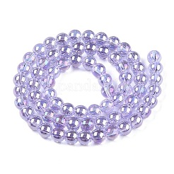 Гальванизируйте прозрачное стекло бисер нитей&nbsp;GLAA-T032-T6mm-AB01