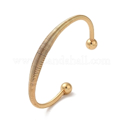 Открытый браслет-манжета из нержавеющей стали 304&nbsp;LS-BJEW-D021-01B-G