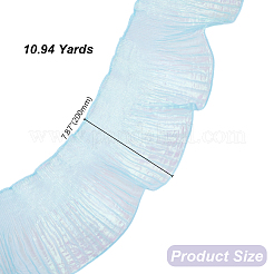 10 м переливающейся органзовой плиссированной кружевной ленты&nbsp;OCOR-HY0002-34D