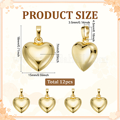 12 шт. экологически чистые подвески из латуни с покрытием на стойке&nbsp;KK-ME0001-54