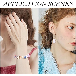 80 шт. прозрачные стеклянные бусины-спрей для краски&nbsp;GLAA-YW0005-31