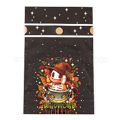 50 шт. прямоугольные полиэтиленовые пакеты для конфет на Хэллоуин&nbsp;ABAG-U001-01H