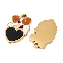 Подвески из нержавеющей стали 304 с эмалью&nbsp;STAS-C137-01F-G