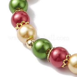 Стеклянные круглые из бисера браслеты простирания&nbsp;BJEW-JB10080