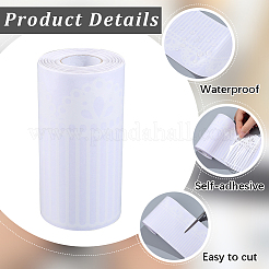 ПВХ водонепроницаемые самоклеящиеся кружевные цветочные наклейки для украшения стеклянных окон&nbsp;DIY-WH20002-636A