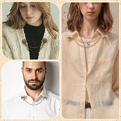 8 шт. 8 стиля цепочка из сплава со стразами для шляпы&nbsp;JEWB-ME0001-07