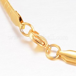 Ожерелья из нержавеющей стали 304&nbsp;X-NJEW-D274-02G