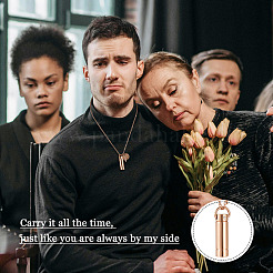 1 шт. ожерелье из нержавеющей стали 304 в форме урны для пепла&nbsp;DIY-TA0010-14A