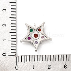 Латунные микро проложить кубического циркония подвески&nbsp;KK-U033-06P-02