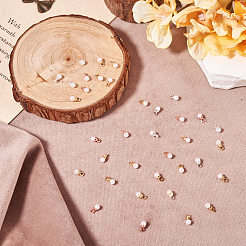 40 шт. подвески из искусственного жемчуга из латуни АБС-пластика двух цветов&nbsp;KK-TA0001-73