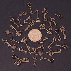 Тибетский стиль ключевые подвески&nbsp;TIBEP-PH0004-16AB