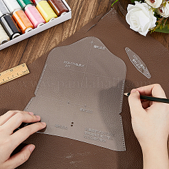 2 шт. шаблон из акрила для кожаного чехла для солнцезащитных очков своими руками&nbsp;TOOL-FH0001-80