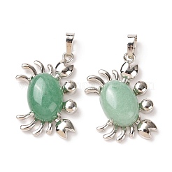 Естественный зеленый авантюрин подвески&nbsp;G-D469-01P-03