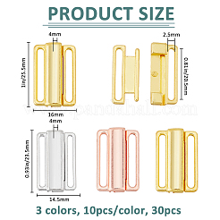 30 шт. 3 стиля литые зажимы для бикини&nbsp;FIND-FH0016-53