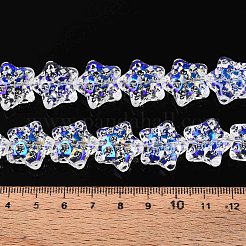 Гальванизируйте прозрачное стекло бисер нитей&nbsp;EGLA-N020-02A