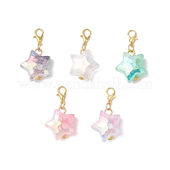Подвесные украшения в виде акриловых звезд&nbsp;HJEW-JM03385