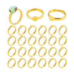 40 шт. латунное основание кольца&nbsp;KK-PH0011-83