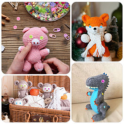 80 пакетик 4-х цветных пластиковых спасательных глаз&nbsp;KY-CA0001-64