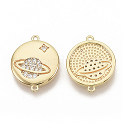 Соединители из латуни с микрочастицами и кубическим цирконием&nbsp;KK-T051-04G-NF