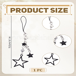 1 шт. Звездные ремешки для мобильных телефонов&nbsp;AJEW-LP0005-55