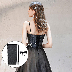 Замена молнии на сетчатом свадебном платье&nbsp;DIY-WH0496-06D