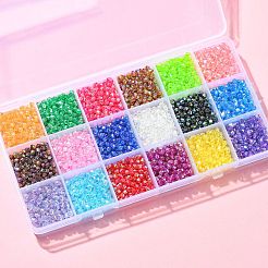 5400шт 18 цвета прозрачные акриловые бусины&nbsp;TACR-CJ0001-30