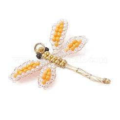 Подвески в виде стрекоз из стеклянных бусин&nbsp;PALLOY-MZ00983-02