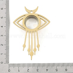 Ионное покрытие(ip) 304 нержавеющая сталь медальон большие подвески&nbsp;STAS-S132-12G-02