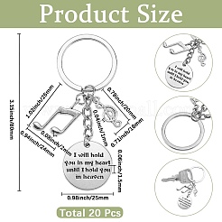 20шт брелок из сплава&nbsp;KEYC-SC0001-51