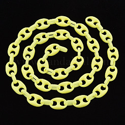 Цепочки для кофейных зерен из непрозрачного акрила ручной работы&nbsp;LS-CHAC-ZX0001-01I