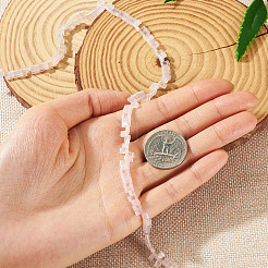 Многонитевые звенья из натурального розового кварца&nbsp;G-TAC0005-04B
