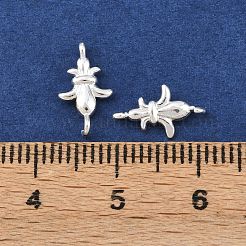 Латунные подвески с соединителем геральдической лилии&nbsp;KK-H524-04S