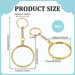 4 шт. брелок из железного сплава&nbsp;FIND-FG0005-26G