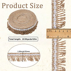 Отделка льняным кружевом&nbsp;OCOR-WH20003-76B