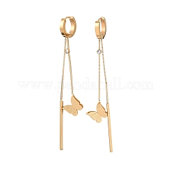 Серьги-кольца из нержавеющей стали 304&nbsp;EJEW-F393-15G