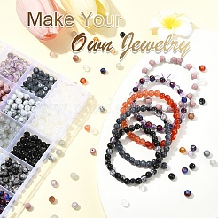 Набор для изготовления браслетов из круглых бусин своими руками&nbsp;DIY-YW0012-92