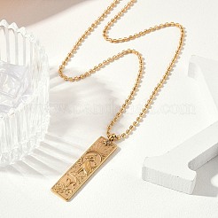 Ожерелья с подвеской в виде созвездия из нержавеющей стали 304 с прозрачным кубическим цирконием для женщин и мужчин&nbsp;LS-NJEW-S435-01G-A