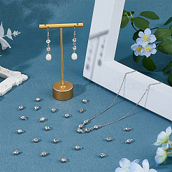 200 шт. латунные подвески-коннекторы с прозрачным кубическим цирконием&nbsp;KK-FH0007-70P