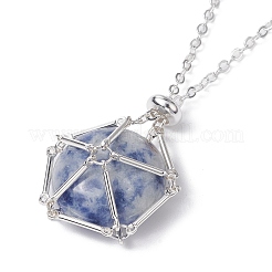 Мешочек макраме из нержавеющей стали&nbsp;NJEW-JN04532-03