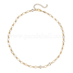 Ожерелья из овальных звеньев латуни толщиной 5 мм для женщин&nbsp;NJEW-JN05562